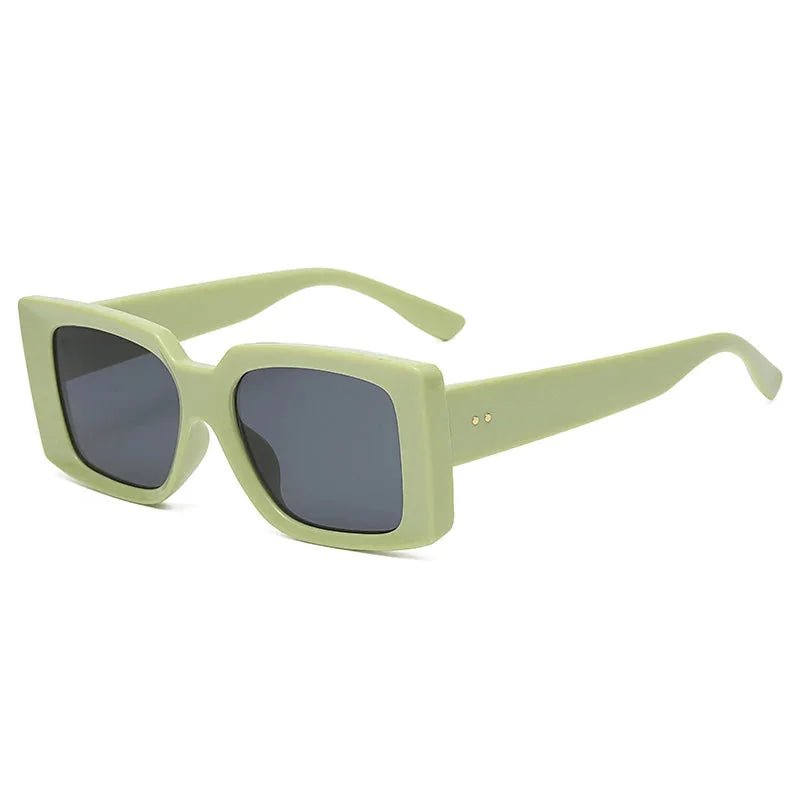Leopard Spot Square Sunglasses | Lightweight Designer - Style Frames - HalleBeauty
